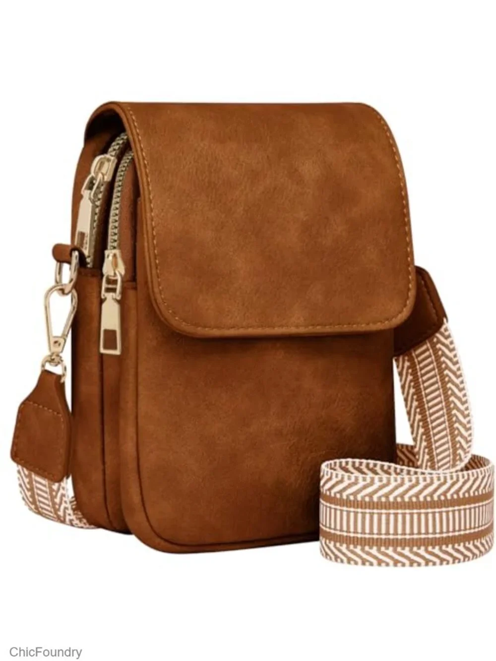 Small Crossbody Bag with Card Holder Anti Theft Leather Travel Wallet
